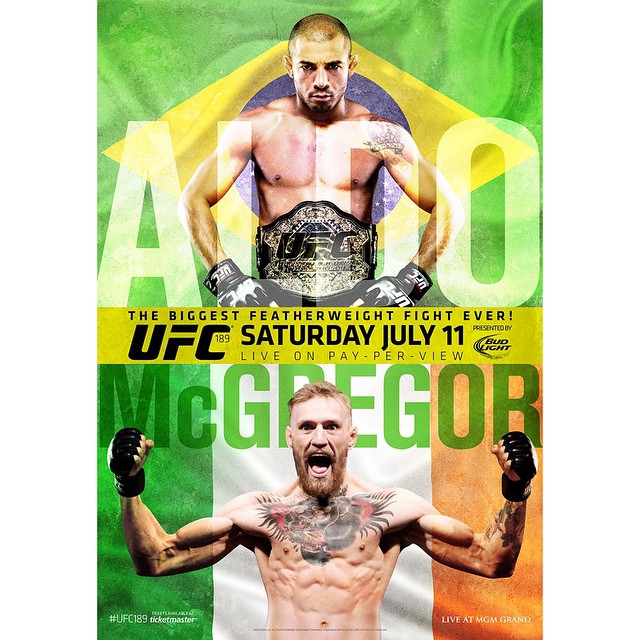 UFC 189: Aldo Conor McGregor Poster